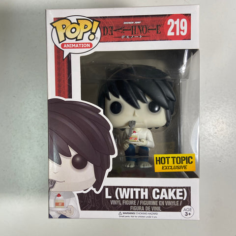 Death Note - L with Cake Funko Pop 219 Hot Topic