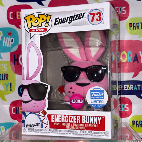 Energizer Bunny FLOCKED - Ad Icons Funko Pop 73 Vinyl Figure (11.4 Cm L × 8.9 Cm W × 15.9 Cm H