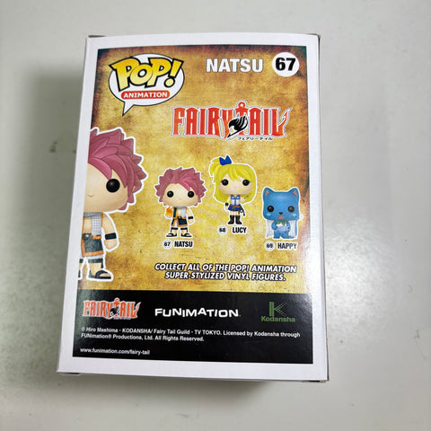 Fairy Tail - Natsu Funko Pop 67 Hot Topic Pre-Release Exclusive
