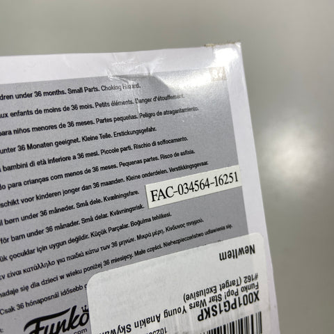 Star Wars - Young Anakin SkyWalker Funko Pop 162 Target Exclusive