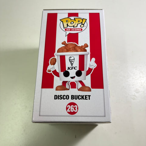 KFC Chicken Disco Bucket - Ad Icons Funko Pop 263 Vinyl Figure (11.4 Cm L × 8.9 Cm W × 15.9 Cm H)