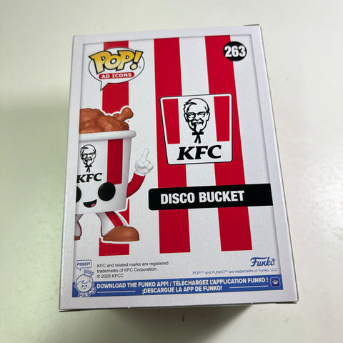 KFC Chicken Disco Bucket - Ad Icons Funko Pop 263 Vinyl Figure (11.4 Cm L × 8.9 Cm W × 15.9 Cm H)