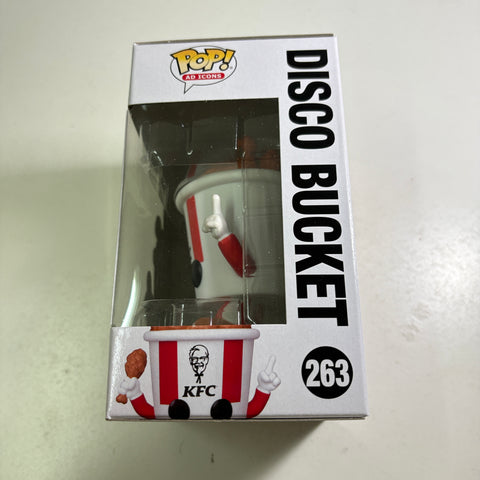 KFC Chicken Disco Bucket - Ad Icons Funko Pop 263 Vinyl Figure (11.4 Cm L × 8.9 Cm W × 15.9 Cm H)