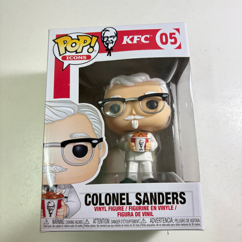 KFC Colonel Sanders - Ad Icons Funko Pop 05 Vinyl Figure (11.4 Cm L × 8.9 Cm W × 15.9 Cm H)