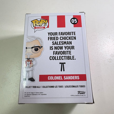 KFC Colonel Sanders - Ad Icons Funko Pop 05 Vinyl Figure (11.4 Cm L × 8.9 Cm W × 15.9 Cm H)