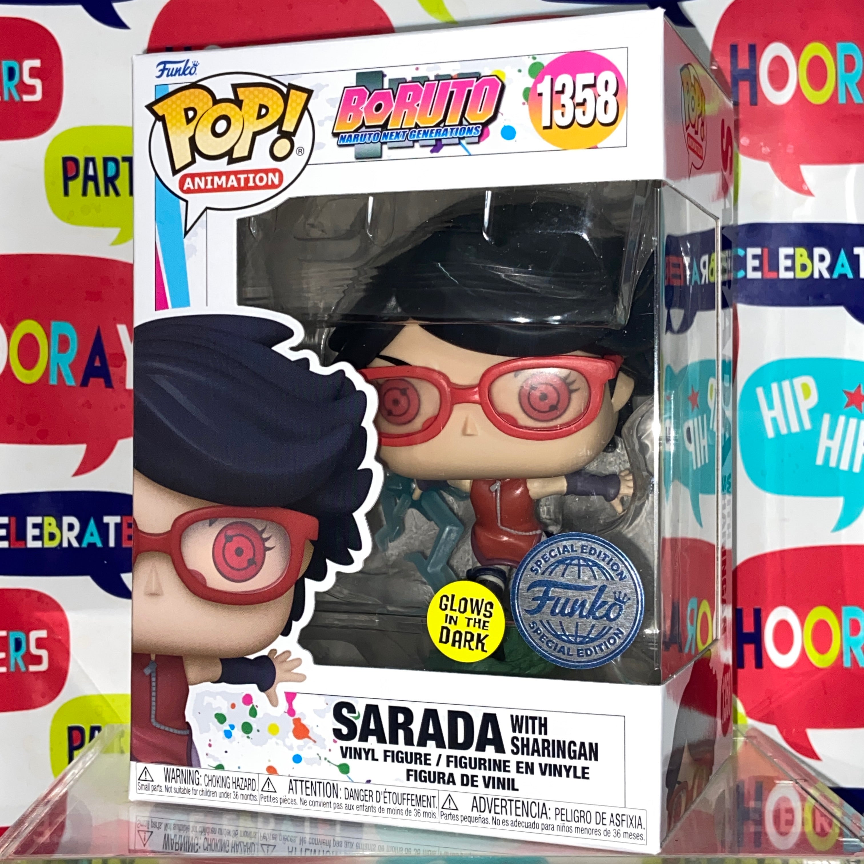 Naruto - Sarada (Sharingan Glow) Funko Pop 1383 Exclusive– Vancity Pops