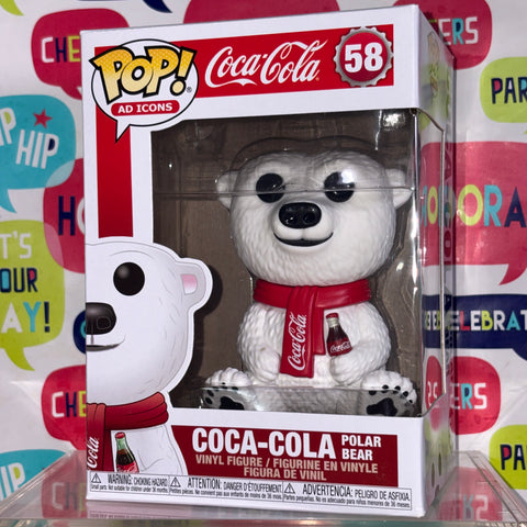 Coca-Cola Polar Bear - Ad Icons Funko Pop 58 Vinyl Figure (11.4 Cm L × 8.9 Cm W × 15.9 Cm H)