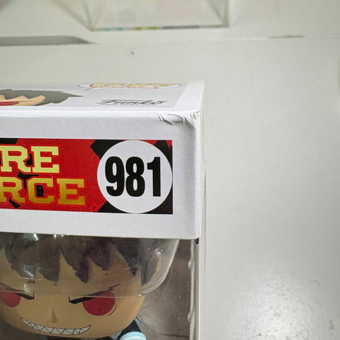 Fire Force - Shinra with Fire Funko Pop 981 Exclusive Glow in The Dark