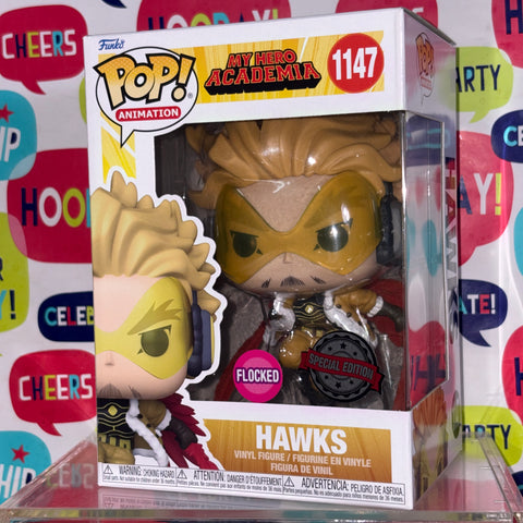 BOX FLAWS VIEW PHOTOS Hawks (FLOCKED) - My Hero Academia  Funko Pop 1147 Vinyl Figure Anime