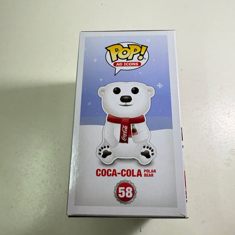 Coca-Cola Polar Bear - Ad Icons Funko Pop 58 Vinyl Figure (11.4 Cm L × 8.9 Cm W × 15.9 Cm H)