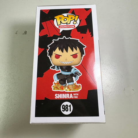 Fire Force - Shinra with Fire Funko Pop 981 Exclusive Glow in The Dark