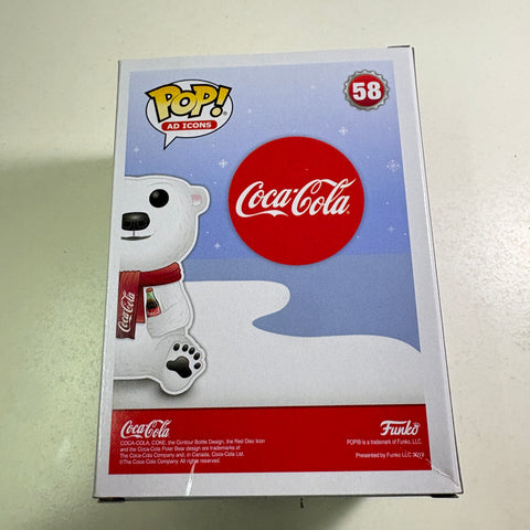 Coca-Cola Polar Bear - Ad Icons Funko Pop 58 Vinyl Figure (11.4 Cm L × 8.9 Cm W × 15.9 Cm H)