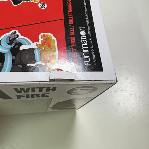 Fire Force - Shinra with Fire Funko Pop 981 Exclusive Glow in The Dark
