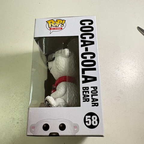 Coca-Cola Polar Bear - Ad Icons Funko Pop 58 Vinyl Figure (11.4 Cm L × 8.9 Cm W × 15.9 Cm H)