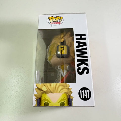 BOX FLAWS VIEW PHOTOS Hawks (FLOCKED) - My Hero Academia  Funko Pop 1147 Vinyl Figure Anime