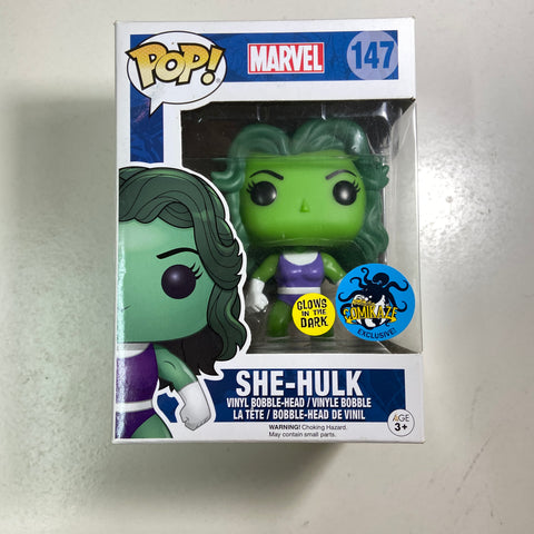 She-Hulk (Glow in The Dark) Marvel Funko Pop 147 Comikaze Exclusive