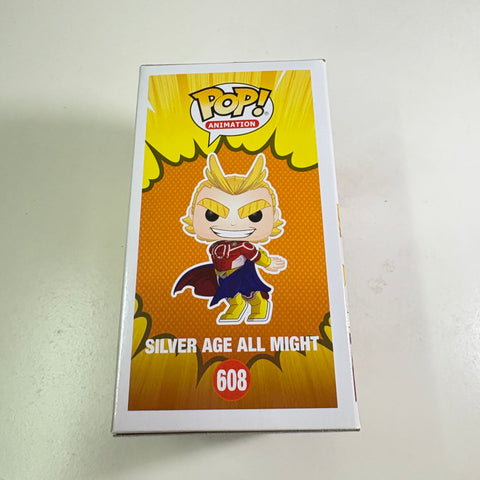 All Might (Silver Age) Exclusive GLOW IN THE DARK - My Hero Academia  Funko Pop 608 Vinyl Figure Anime