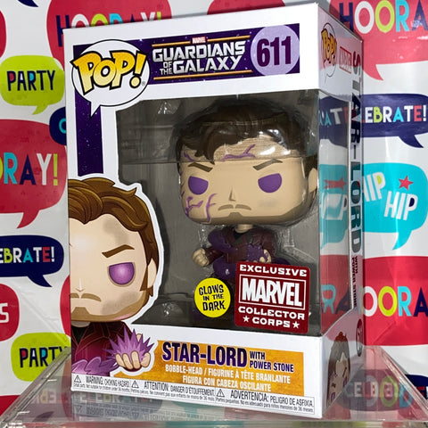 Star-lord (Glow) - Marvel Funko Pop 611 Marvel Collector Corps