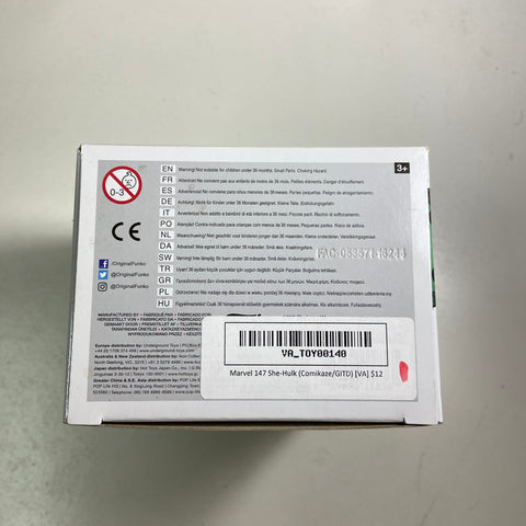 She-Hulk (Glow in The Dark) Marvel Funko Pop 147 Comikaze Exclusive