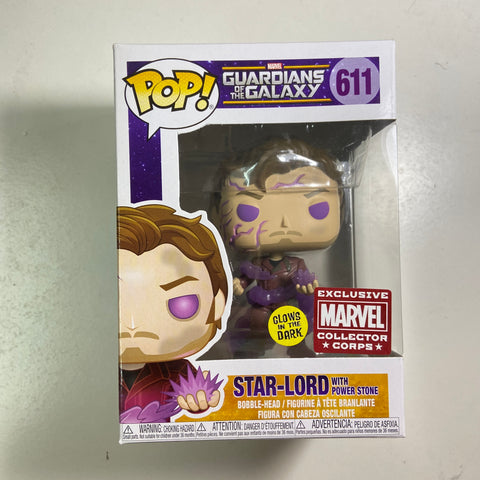 Star-lord (Glow) - Marvel Funko Pop 611 Marvel Collector Corps