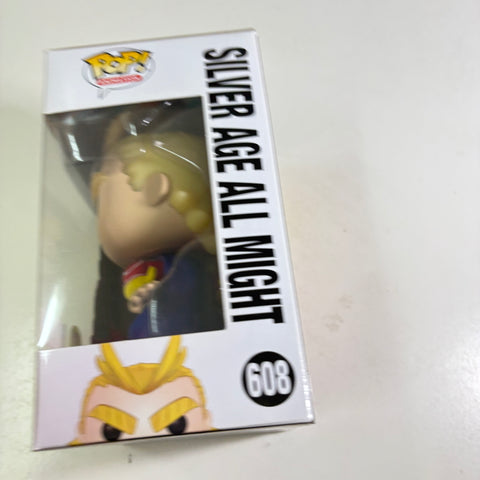All Might (Silver Age) Exclusive GLOW IN THE DARK - My Hero Academia  Funko Pop 608 Vinyl Figure Anime