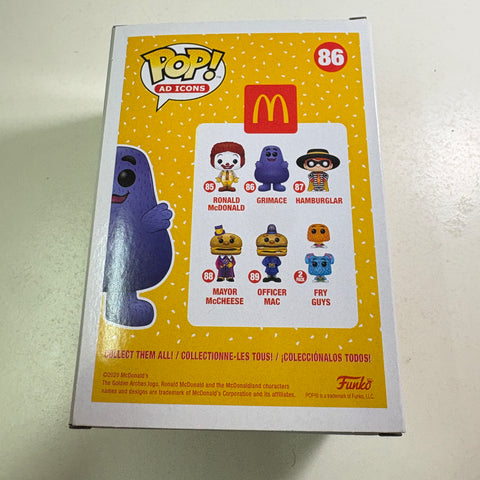 Grimace Mcdonalds - Ad Icons Funko Pop 86 Vinyl Figure (11.4 Cm L × 8.9 Cm W × 15.9 Cm H)
