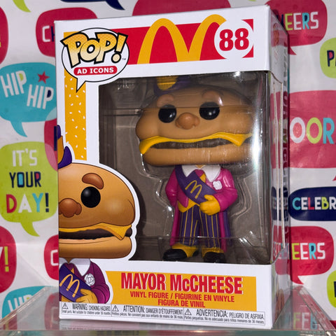Mayor McCheese Mcdonalds - Ad Icons Funko Pop 88 Vinyl Figure (11.4 Cm L × 8.9 Cm W × 15.9 Cm H)
