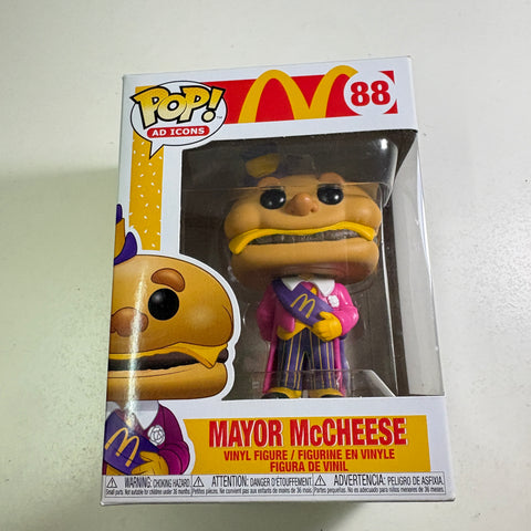 Mayor McCheese Mcdonalds - Ad Icons Funko Pop 88 Vinyl Figure (11.4 Cm L × 8.9 Cm W × 15.9 Cm H)