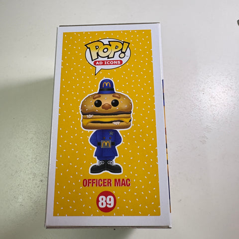 Officer Mac Mcdonalds - Ad Icons Funko Pop 89 Vinyl Figure (11.4 Cm L × 8.9 Cm W × 15.9 Cm H)