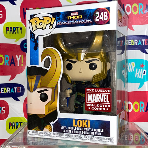 Loki (Thor Ragnarok) - Marvel Funko Pop 248 Marvel Collector Corps