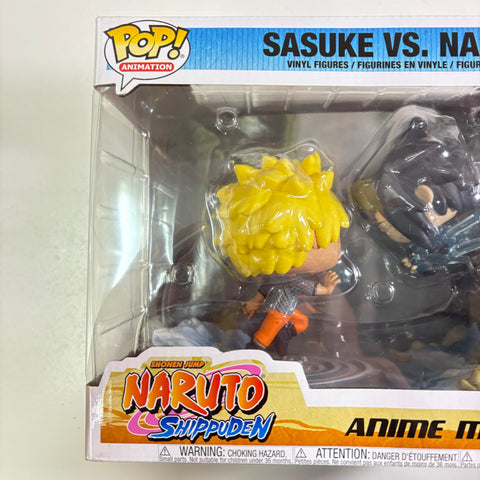 BOX DAMAGE VIEW PHOTOS Sasuke vs Naruto - Naruto Funko Pop Vinyl Figure 732 Exclusive Anime Moments