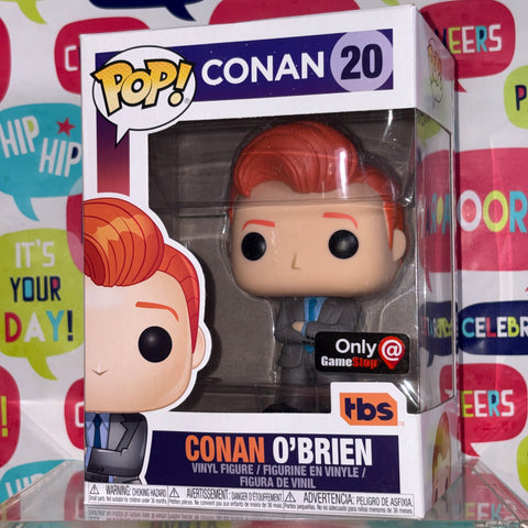 BOX DAMAGE VIEW PHOTOS Conan O'Brien - Funko Pop 20 Vinyl Figure (11.4 Cm L × 8.9 Cm W × 15.9 Cm H)