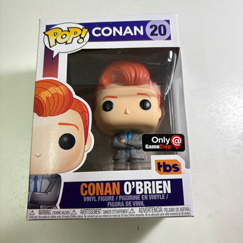 BOX DAMAGE VIEW PHOTOS Conan O'Brien - Funko Pop 20 Vinyl Figure (11.4 Cm L × 8.9 Cm W × 15.9 Cm H)