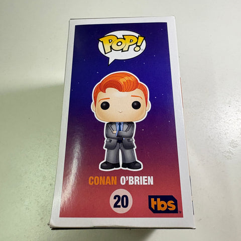 BOX DAMAGE VIEW PHOTOS Conan O'Brien - Funko Pop 20 Vinyl Figure (11.4 Cm L × 8.9 Cm W × 15.9 Cm H)