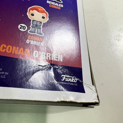BOX DAMAGE VIEW PHOTOS Conan O'Brien - Funko Pop 20 Vinyl Figure (11.4 Cm L × 8.9 Cm W × 15.9 Cm H)