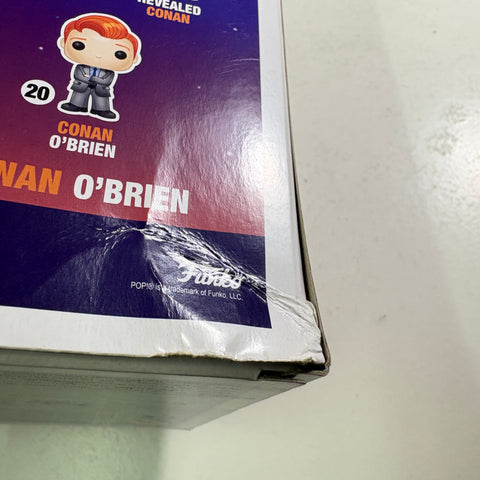 BOX DAMAGE VIEW PHOTOS Conan O'Brien - Funko Pop 20 Vinyl Figure (11.4 Cm L × 8.9 Cm W × 15.9 Cm H)