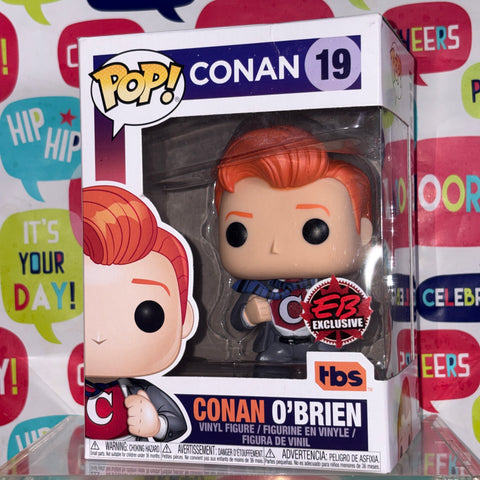 BOX FLAWS VIEW PHOTOS Conan O'Brien - Funko Pop 19 Vinyl Figure (11.4 Cm L × 8.9 Cm W × 15.9 Cm H)