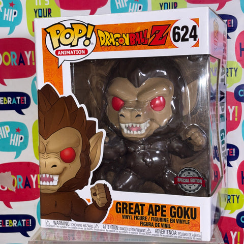 BOX DAMAGE VIEW PHOTOS Great Ape Goku - Dragon Ball Z Funko Pop Vinyl Figure 624 Exclusive Anime