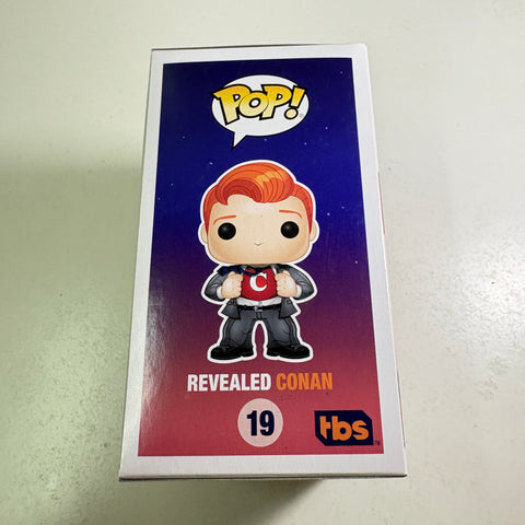 BOX FLAWS VIEW PHOTOS Conan O'Brien - Funko Pop 19 Vinyl Figure (11.4 Cm L × 8.9 Cm W × 15.9 Cm H)