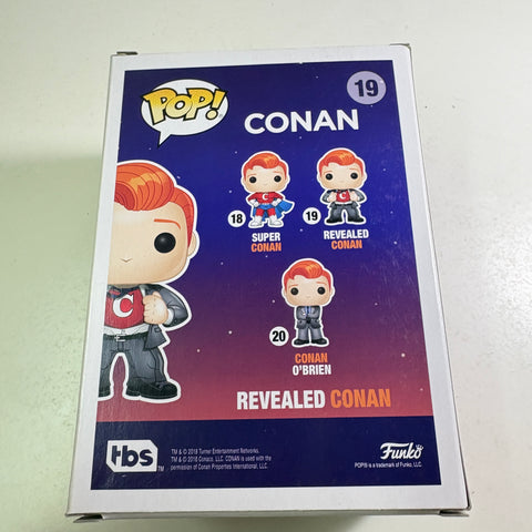 BOX FLAWS VIEW PHOTOS Conan O'Brien - Funko Pop 19 Vinyl Figure (11.4 Cm L × 8.9 Cm W × 15.9 Cm H)