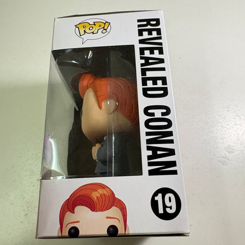 BOX FLAWS VIEW PHOTOS Conan O'Brien - Funko Pop 19 Vinyl Figure (11.4 Cm L × 8.9 Cm W × 15.9 Cm H)