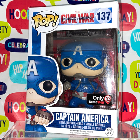 Captain America: Civil War Funko Pop 137 Gamestop Exclusive
