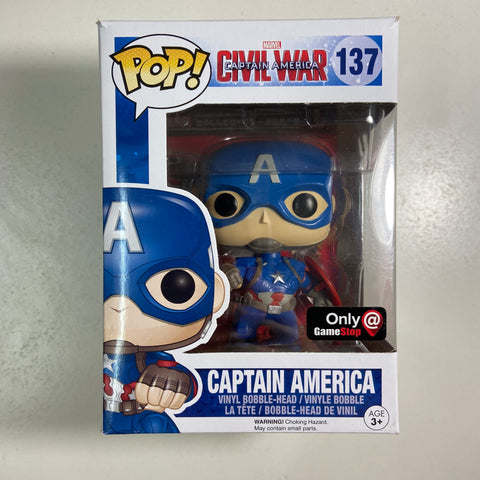 Captain America: Civil War Funko Pop 137 Gamestop Exclusive