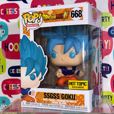 BOX FLAWS VIEW PHOTOS SSGSS Goku - Dragon Ball Z Funko Pop Vinyl Figure 668 Exclusive Anime