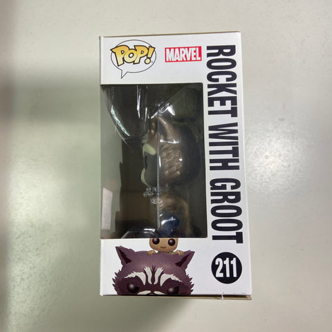 Guardians of The Galaxy - Rocket with Groot Marvel Funko Pop 211 Collector Corps