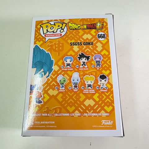 BOX FLAWS VIEW PHOTOS SSGSS Goku - Dragon Ball Z Funko Pop Vinyl Figure 668 Exclusive Anime