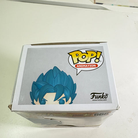 BOX FLAWS VIEW PHOTOS SSGSS Goku - Dragon Ball Z Funko Pop Vinyl Figure 668 Exclusive Anime