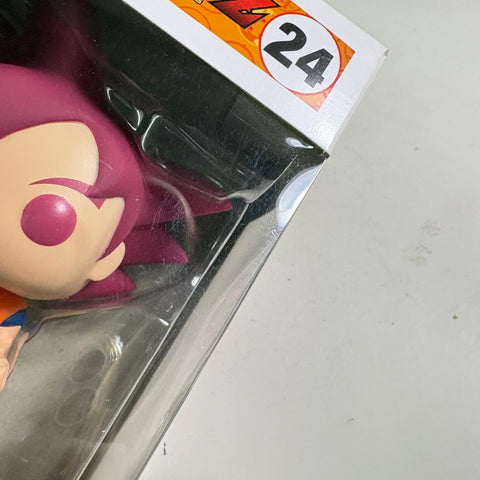 BOX FLAWS VIEW PHOTOS Goku (Super Saiyan God) - Dragon Ball Z Funko Pop Vinyl Figure 24 Anime