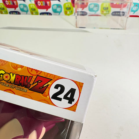 BOX FLAWS VIEW PHOTOS Goku (Super Saiyan God) - Dragon Ball Z Funko Pop Vinyl Figure 24 Anime