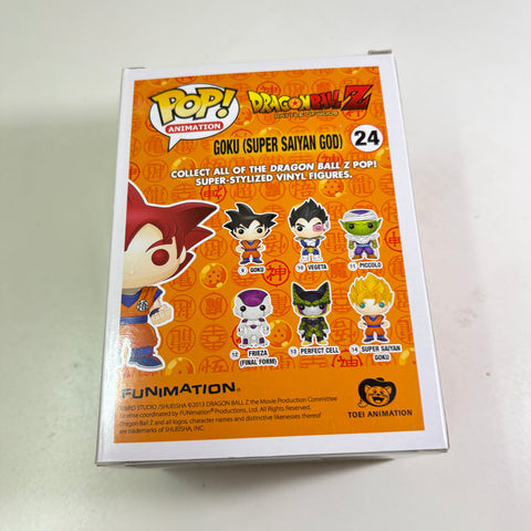 BOX FLAWS VIEW PHOTOS Goku (Super Saiyan God) - Dragon Ball Z Funko Pop Vinyl Figure 24 Anime
